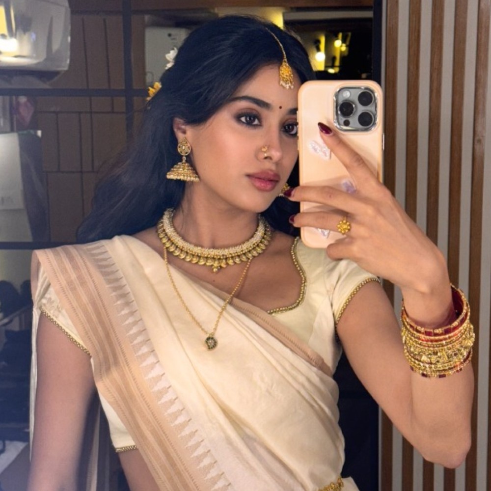 Param Sundari: Janhvi Kapoor flaunts her character’s roots while extending Vishu and Puthandu wishes; Khushi Kapoor’s reaction is all of us