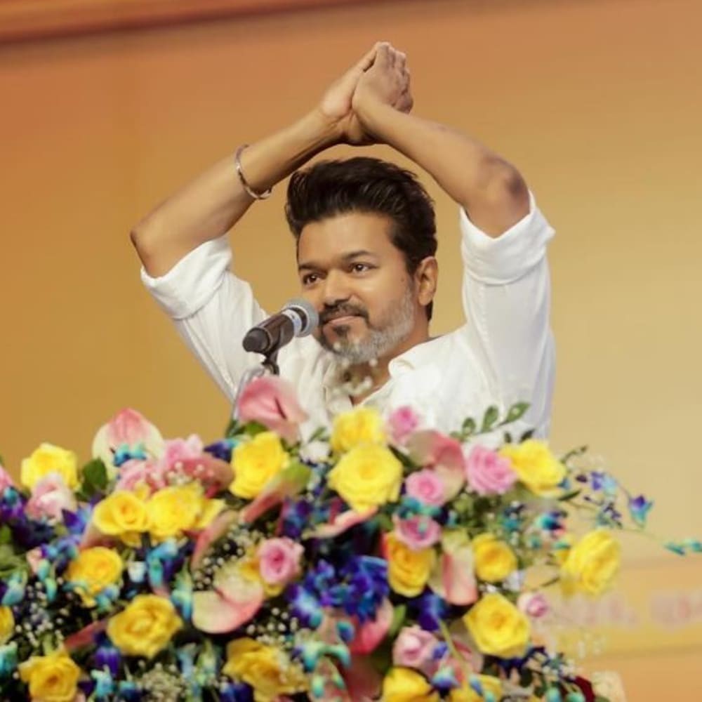 Thalapathy Vijay's fan jumps down from tree onto his car during rally; see what happens next