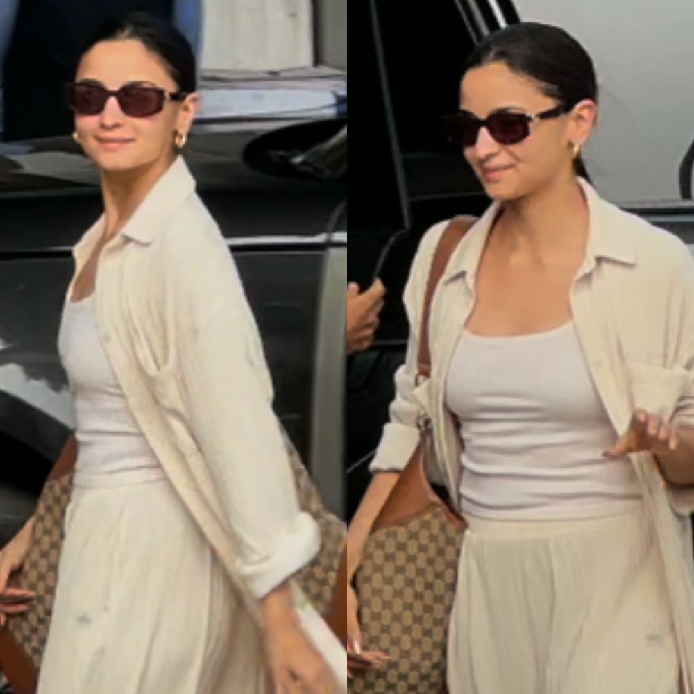 Alia Bhatt styles Rs 3,80,890 Gucci bag with monochrome outfit for a relaxed yet luxe l...