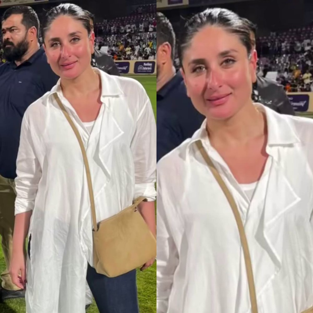 Kareena Kapoor gives masterclass in effortless dressing as she styles sheer shirt with Rs 85,000 crossbody bag at stadium 