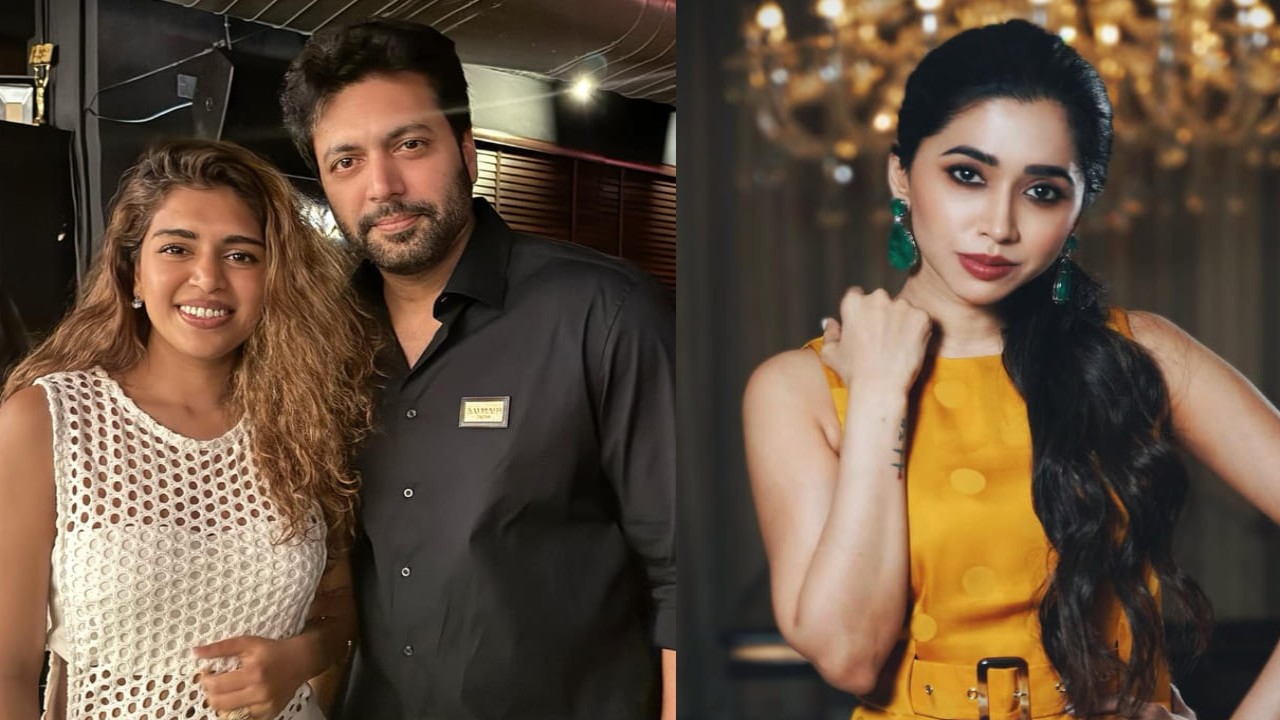 Ravi Mohan's alleged GF Kenishaa Francis finally BREAKS SILENCE after ex-wife Aarti's statement: 'Woman up a bit...' (PC: Kenishaa Francis/Aarti Ravi Instagram) Kenishaa Francis/Aarti Ravi Instagram