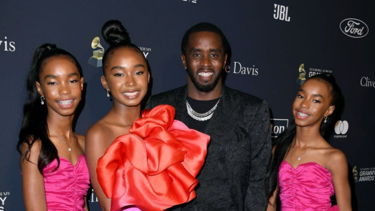 Jessie and D’Lila Combs with Dad Sean Combs (Getty Images) Jessie and D’Lila Combs with Dad Sean Combs (Getty Images)