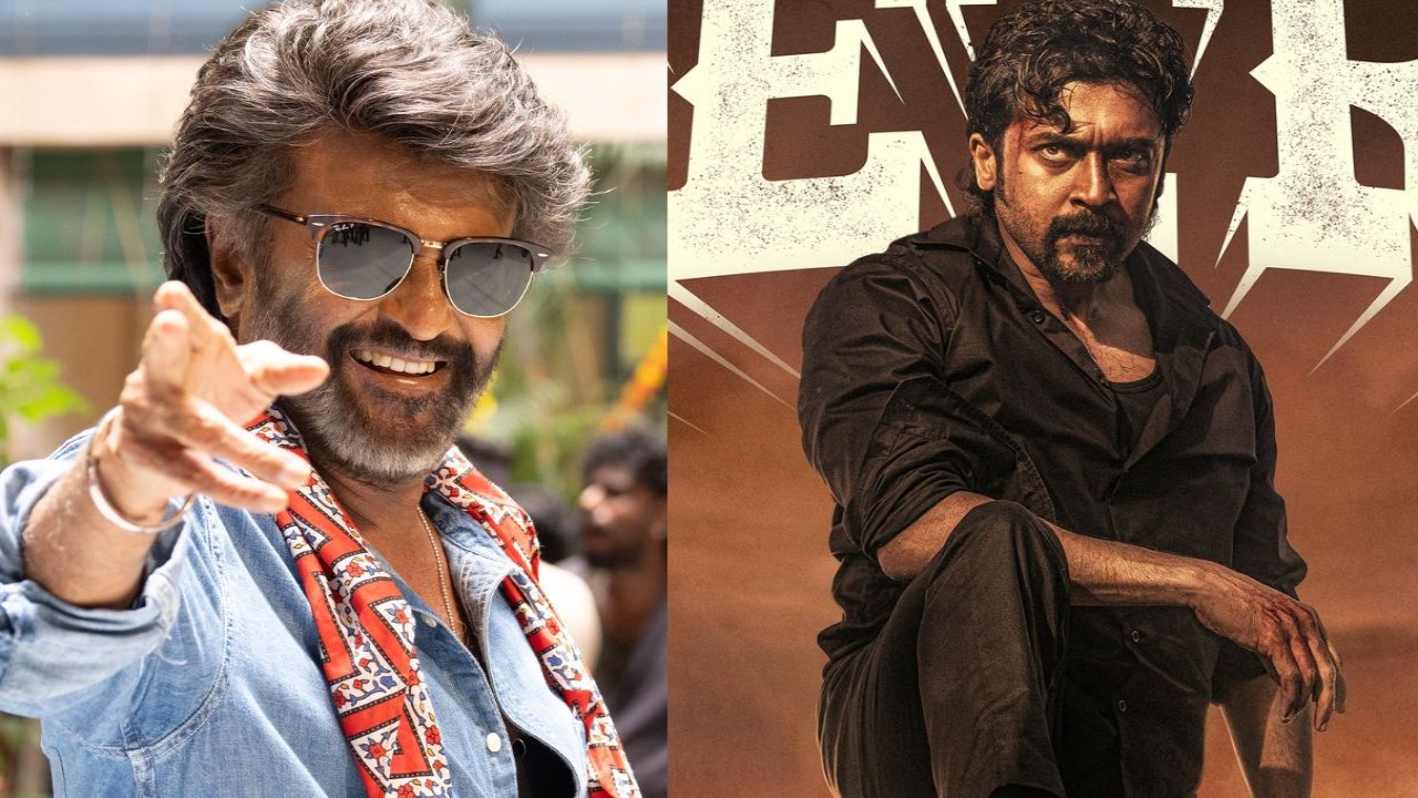 Rajinikanth reviews Suriya, Pooja Hegde’s romantic action movie Retro (PC: Sun Pictures, Karthik Subbaraj on X) Rajinikanth reviews Suriya, Pooja Hegde’s romantic action movie Retro