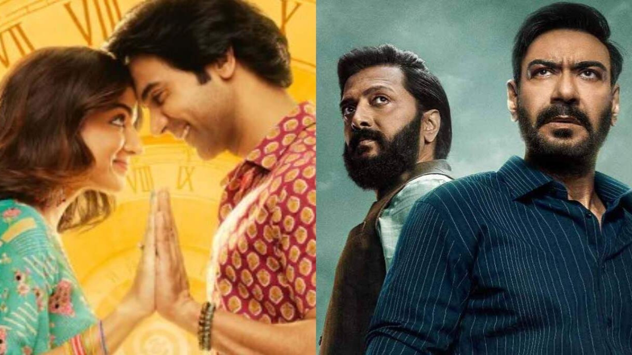 Picture Courtesy: Panorama Studios/Maddock Films Ajay Devgn, Riteish Deshmukh, Rajkummar Rao, Wamiqa Gabbi