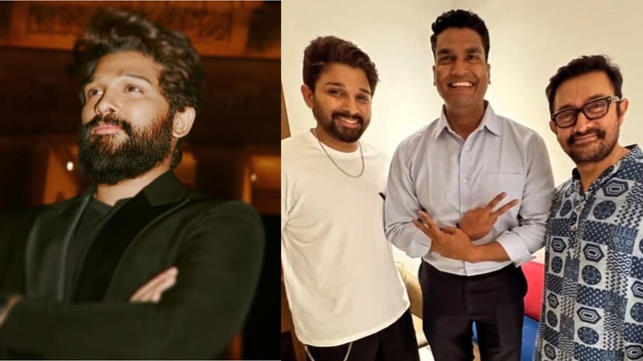 Allu Arjun meets Aamir Khan at his residence; collaboration in works? Viral PHOTO sparks rumors (PC: Allu Arjun Instagram/ Bunny - Youth Icon Of India X) Allu Arjun Instagram/ Bunny - Youth Icon Of India X