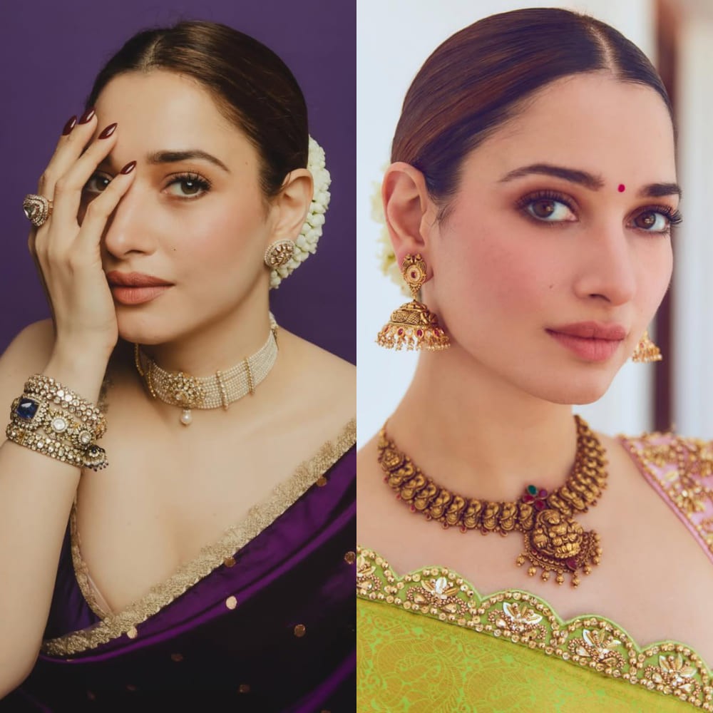 Tamannaah Bhatia-inspired jewelry ideas for new brides: From pearl choker to kundan necklace
