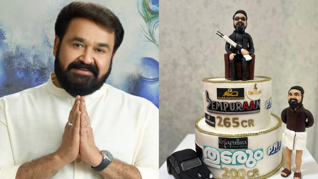 Mohanlal celebrates twin blockbuster successes at box office (PC: Mohanlal on IG, @JaseelMhd_GOAT on X) Mohanlal celebrates twin blockbuster successes at box office