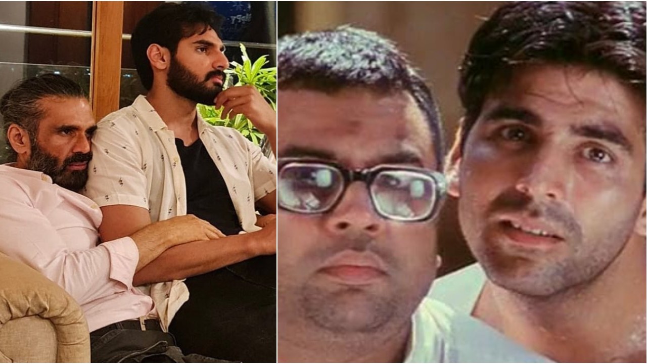 Pic Courtesy: Suniel Shetty Instagram and Hera Pheri IMDb Pic Courtesy: Suniel Shetty Instagram and Hera Pheri IMDb