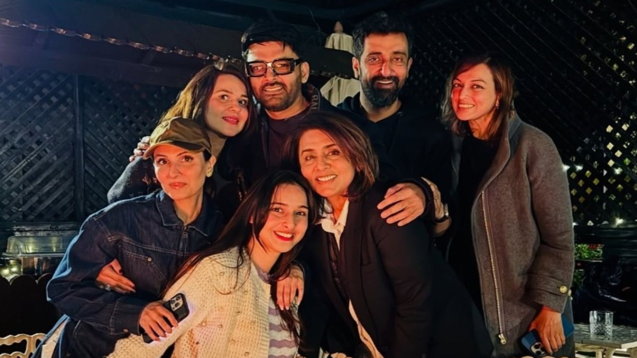 PC: Kapil Sharma on Instagram Riddhima Sahni, Kapil Sharma's laughter in BTS PICS proves they're having gala time filming their first film together