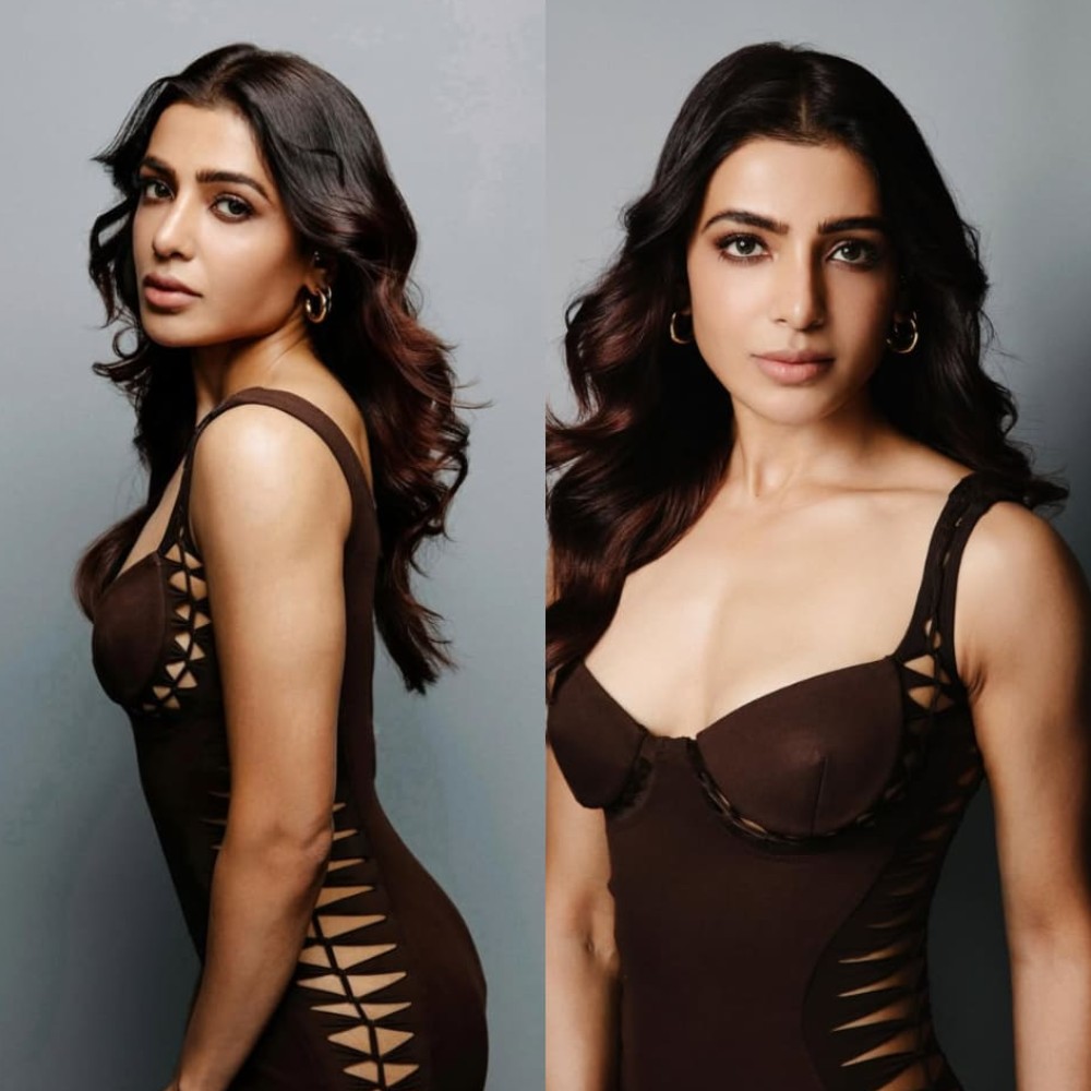 Samantha Ruth Prabhu's 'CHOCOLATY' look in Kresha Bajaj's cut-out brown bodycon dress is sizzling hot 