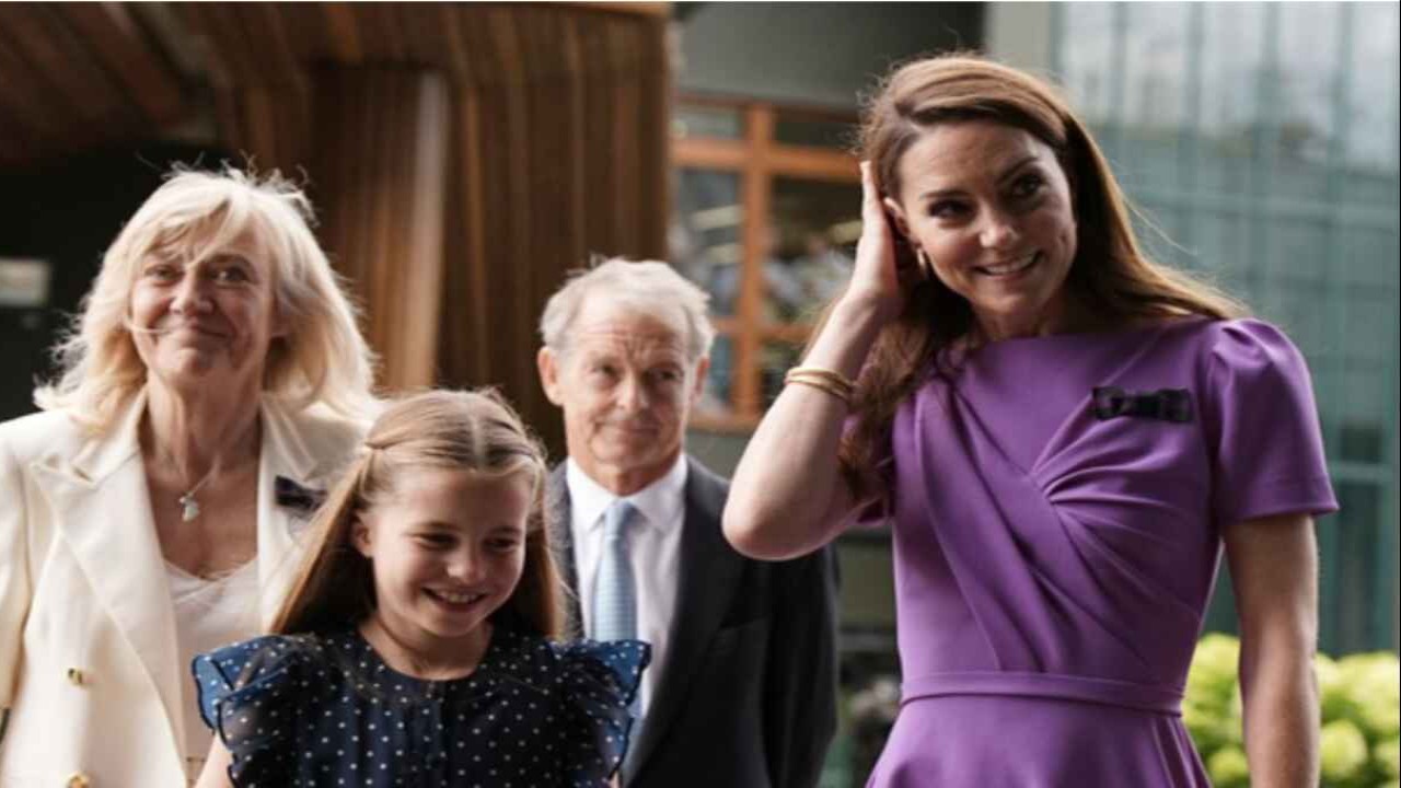 Princess Charlotte and Kate Middleton via Getty Images Getty Images