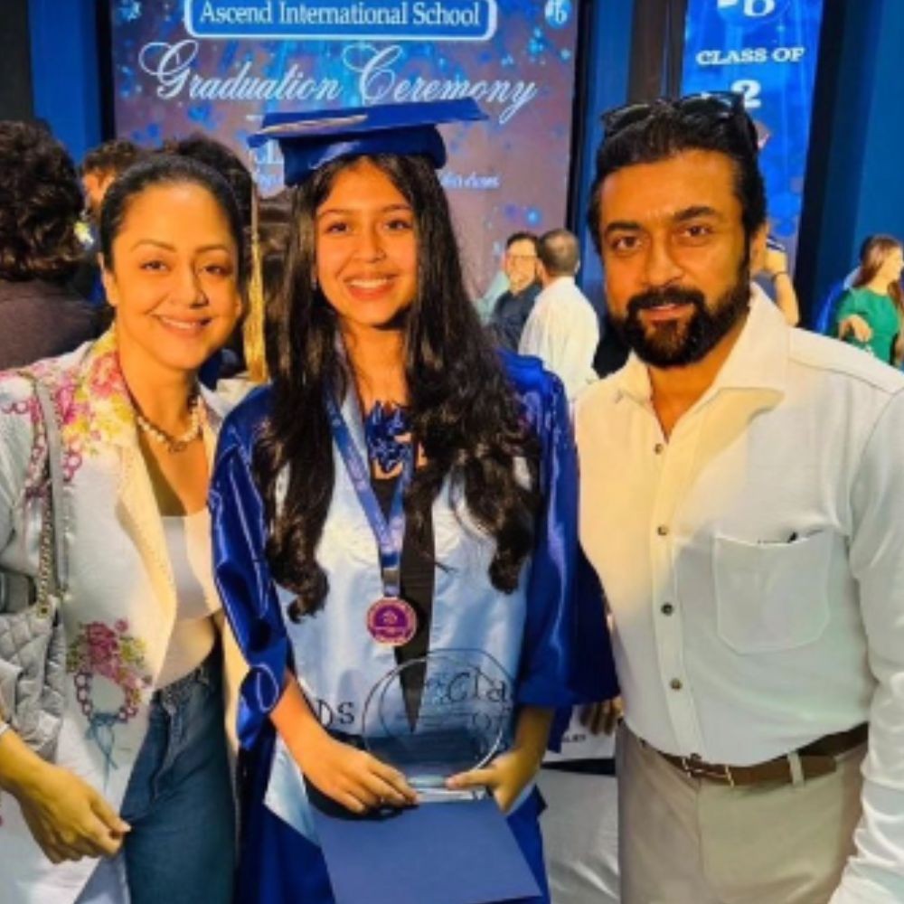Popular Star Kid: Suriya and Jyotika are proud parents as they attend daughter Diya’s graduation ceremony— PICS