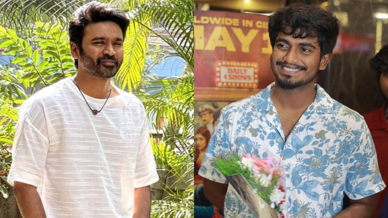 Dhanush meets Tourist Family director Abishan Jeevinth, shares his thoughts after film's success (PC: Dhanush/Abishan Instagram) Dhanush/Abishan Instagram
