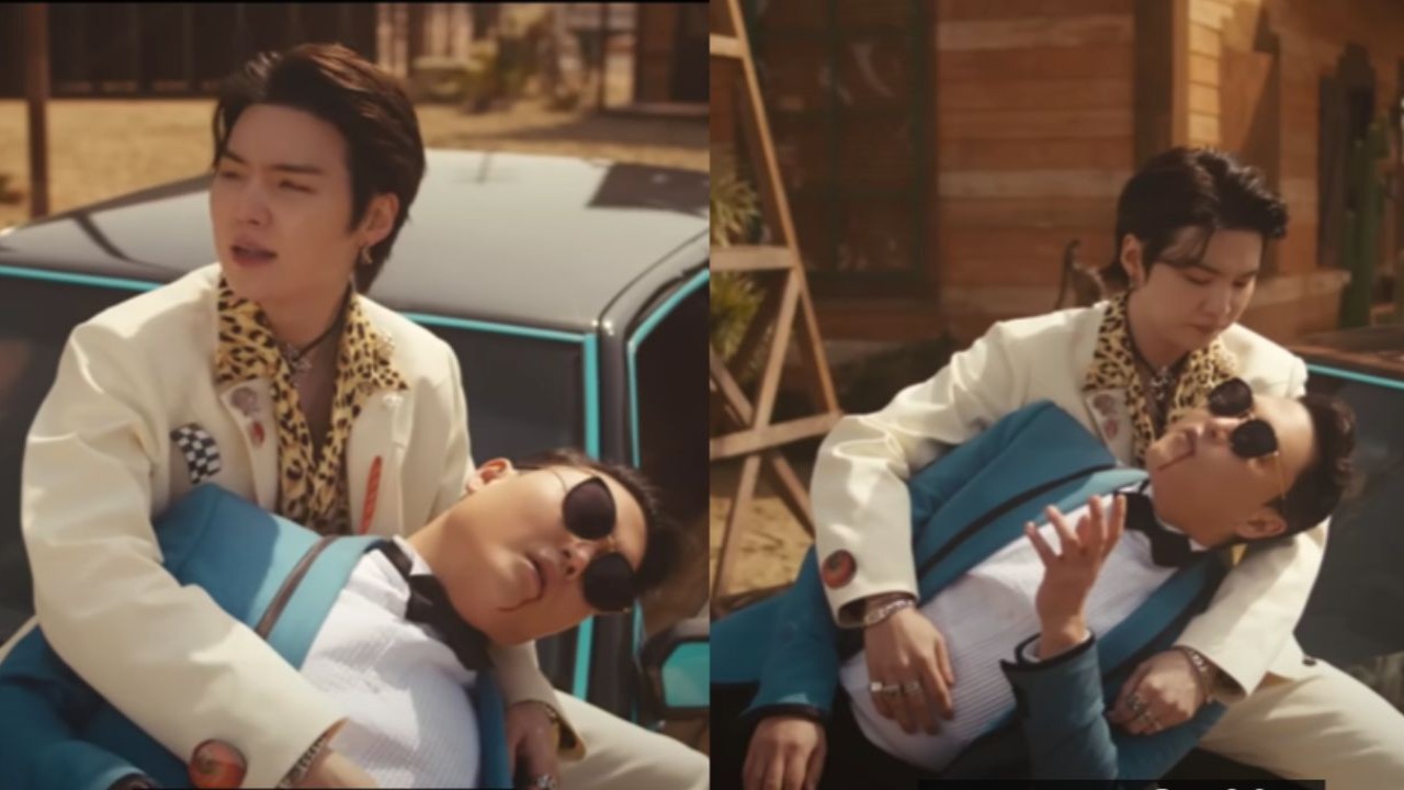 Stills From That That Track, BTS Suga and PYS: Credits PSY Youtube Stills From That That Track, BTS Suga and PYS: Credits PSY Youtube