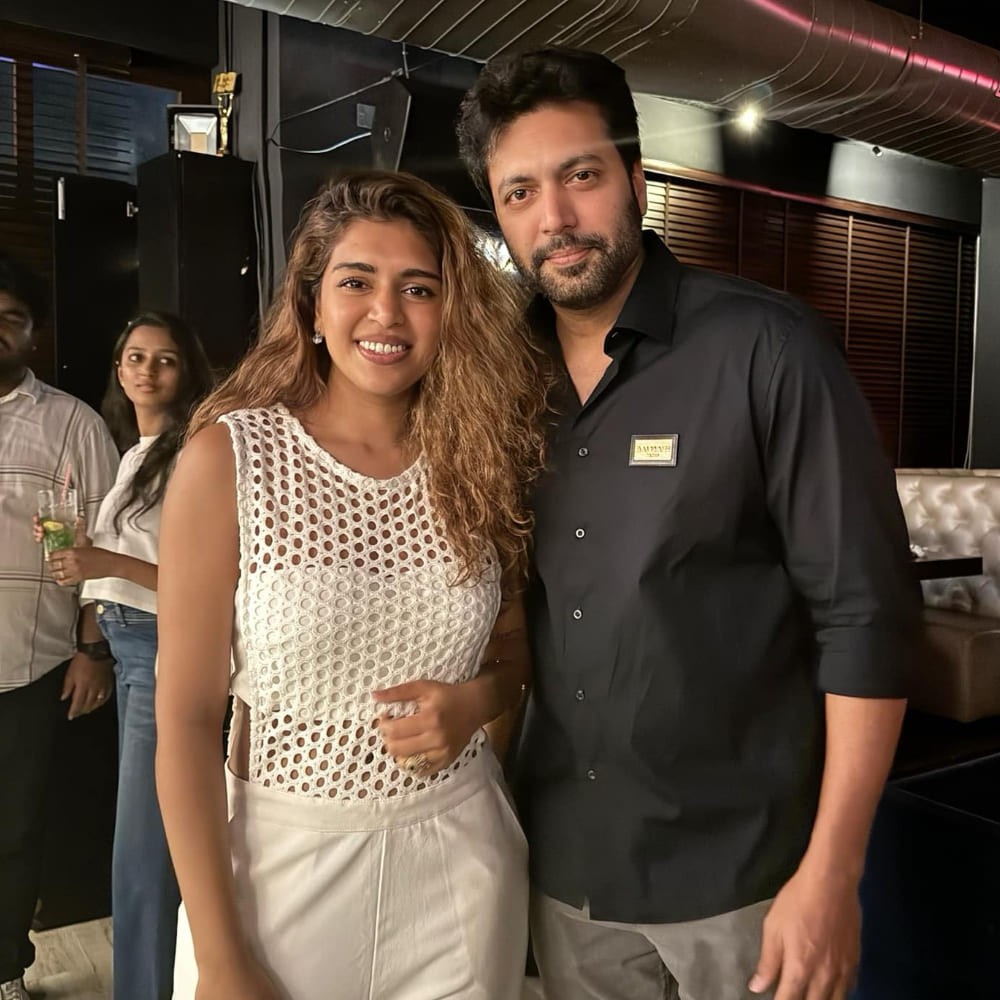 Unseen PICS of alleged couple Ravi Mohan and Kenishaa Francis from parties 