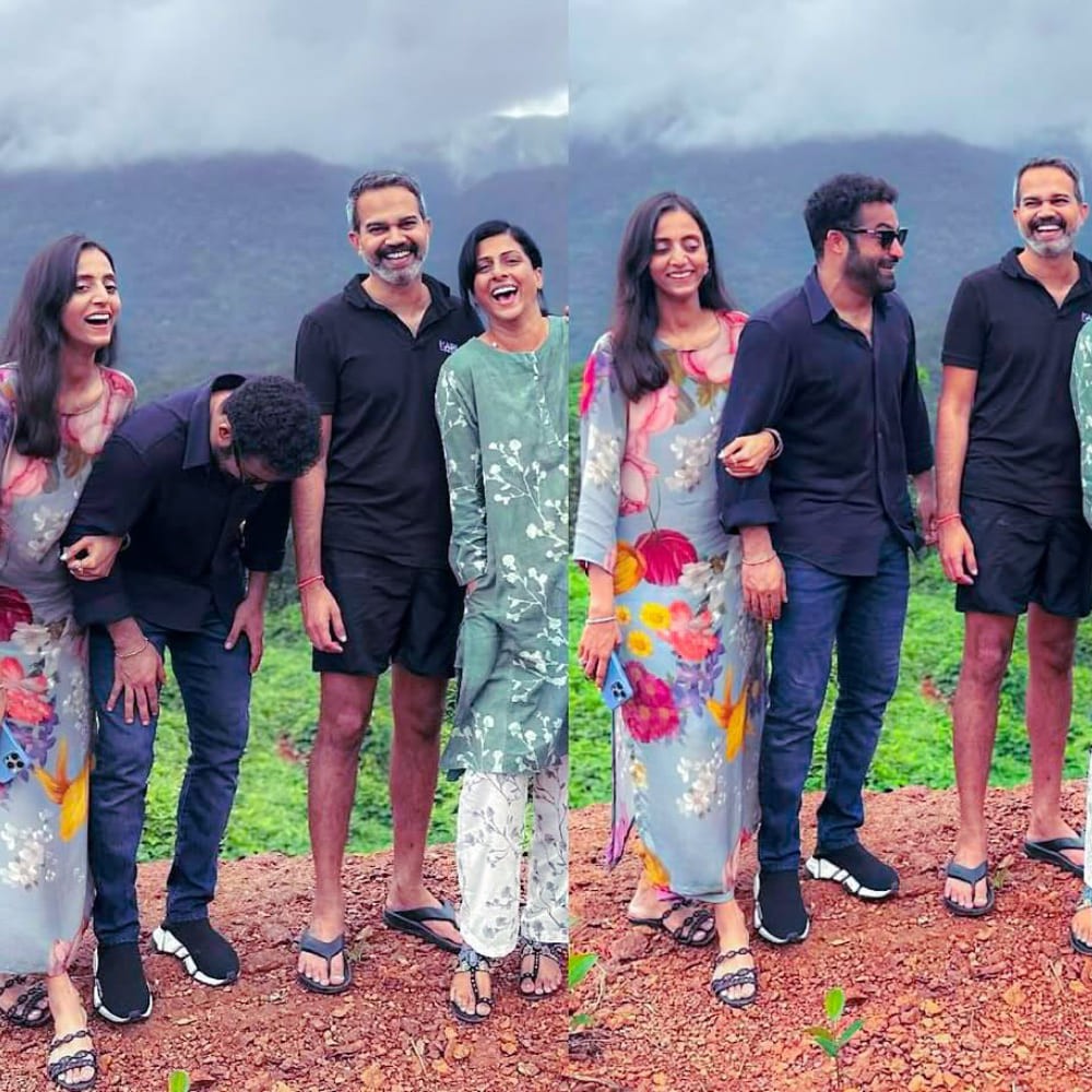 Jr NTR, Lakshmi Pranathi’s fun hangout with Prashanth Neel and wife Likitha Reddy amid NTRNeel shoot goes viral; see PIC 