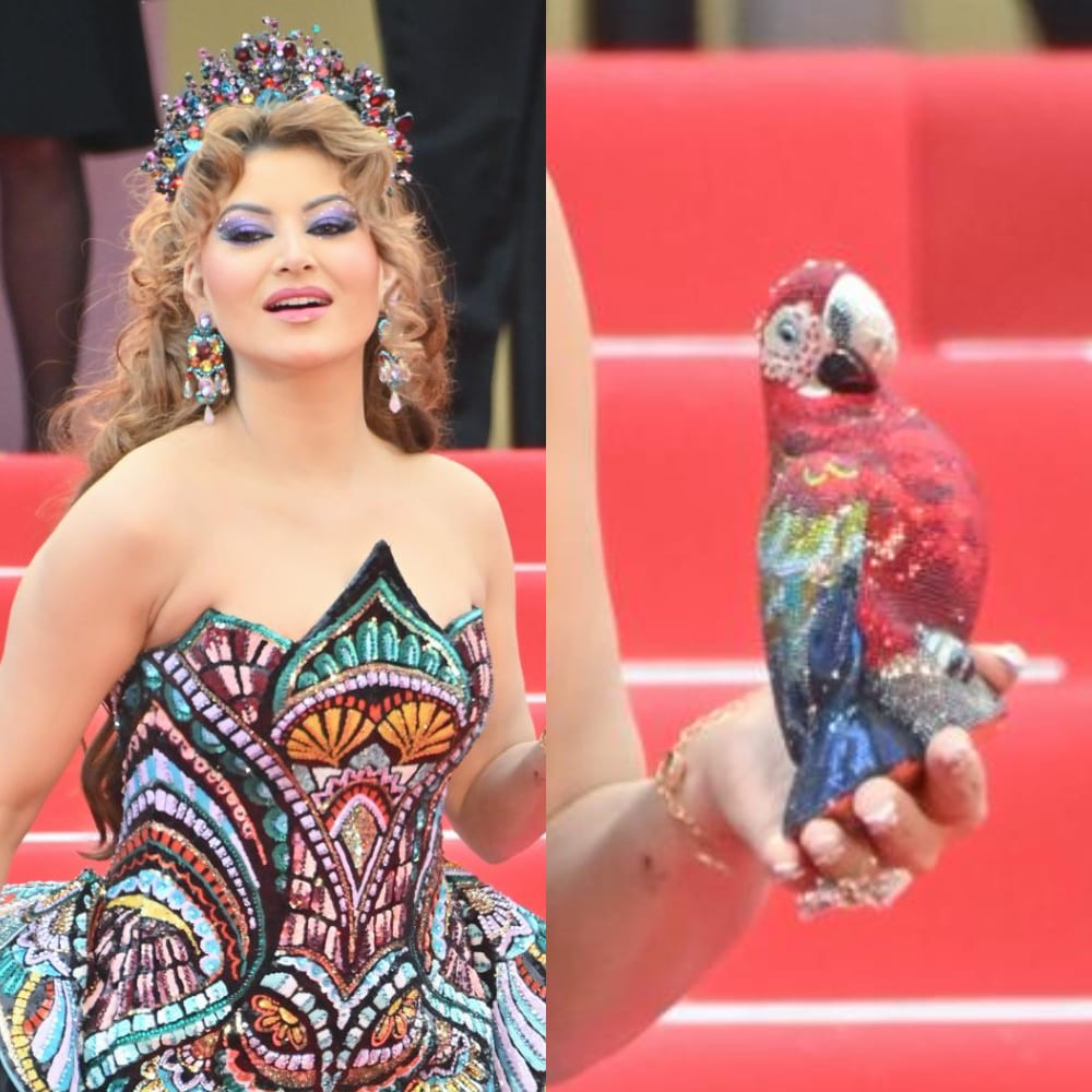 Cannes Film Festival 2025: Urvashi Rautela carries Rs 4,67,895 parrot clutch bag to red carpet
