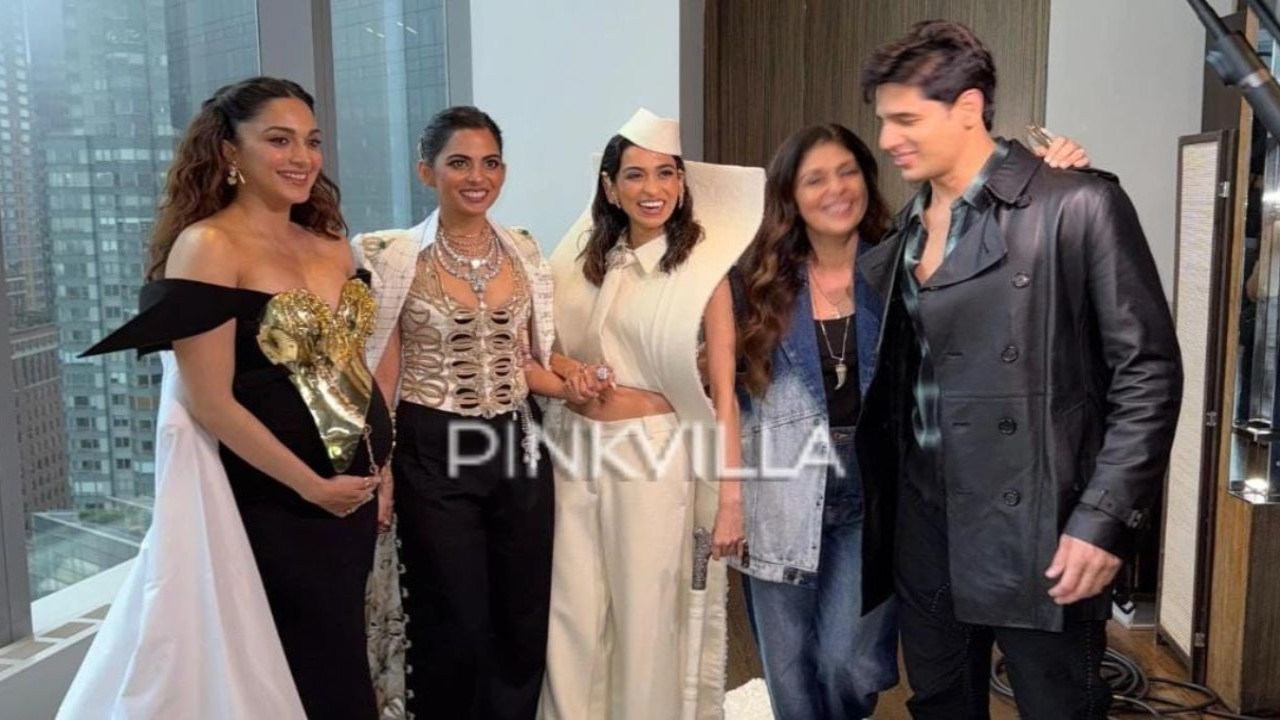 Picture Courtesy: Pinkvilla MET Gala 2025 EXCLUSIVE: Pregnant Kiara Advani can’t stop looking at hubby Sidharth Malhotra in BTS pics as they pose with Isha Ambani, Anaita Shroff