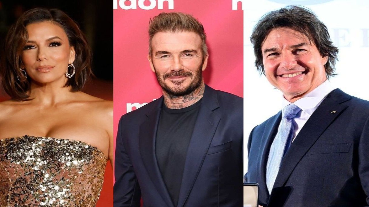 Eva Longoria, David Beckham and Tom Cruise (CC: Getty images) Eva Longoria, David Beckham and Tom Cruise (CC: Getty images)