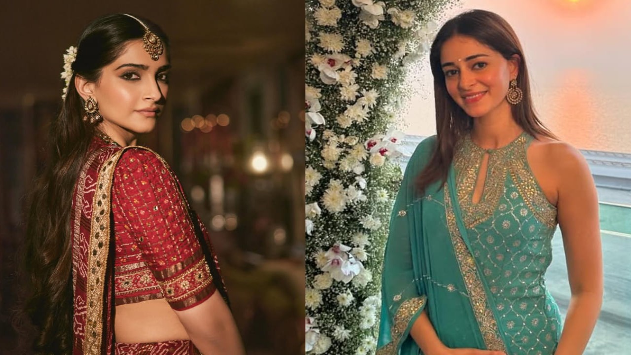 5 times celebrities repeated their mothers’ outfits: Ananya Panday to Sonam Kapoor. PC: Pinkvilla Sonam Kapoor and Ananya Panday