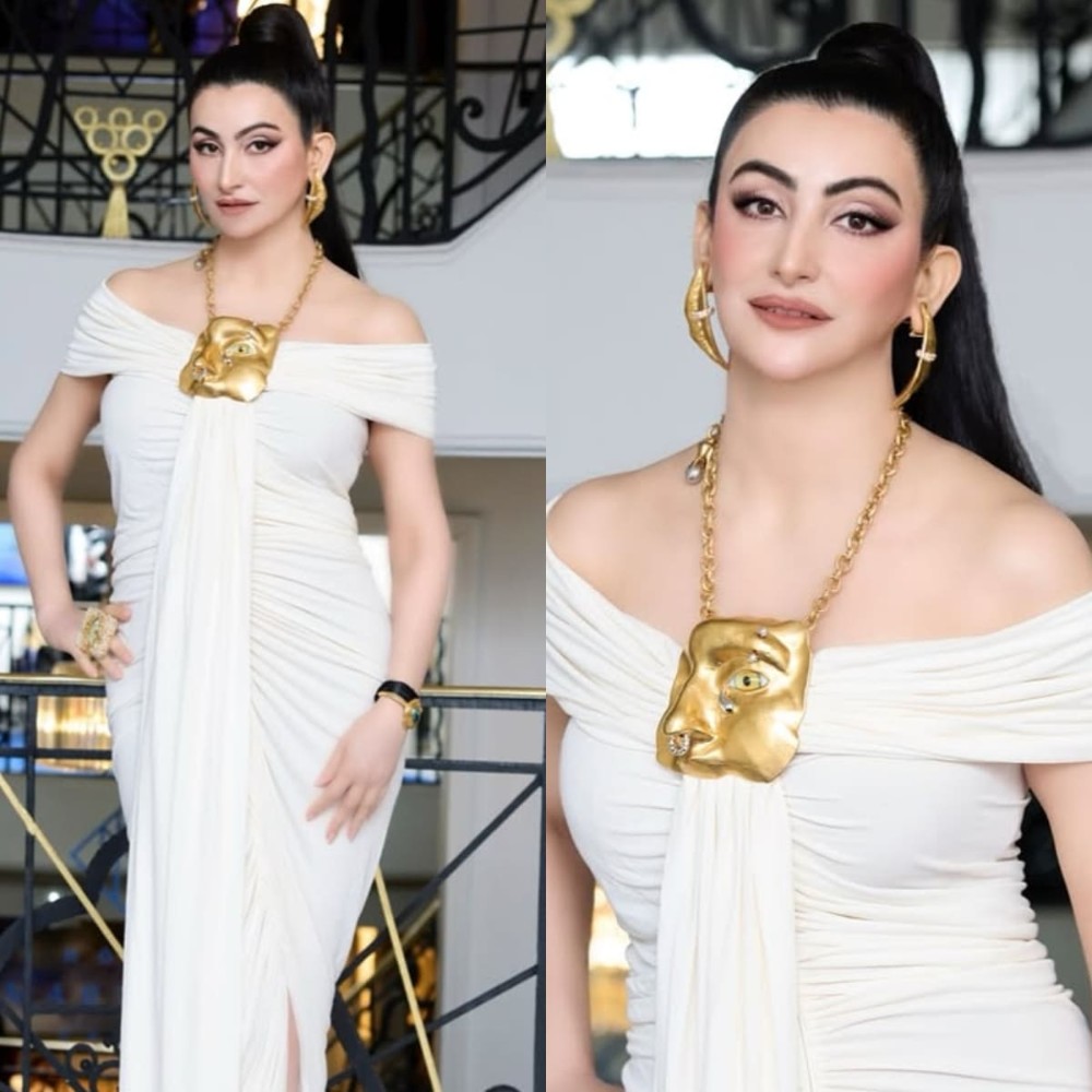 Cannes Film Festival 2025: Shalini Passi’s Rs 1,45,600 mouth-shaped earrings with off-shoulder white gown exudes Cleopatra energy 