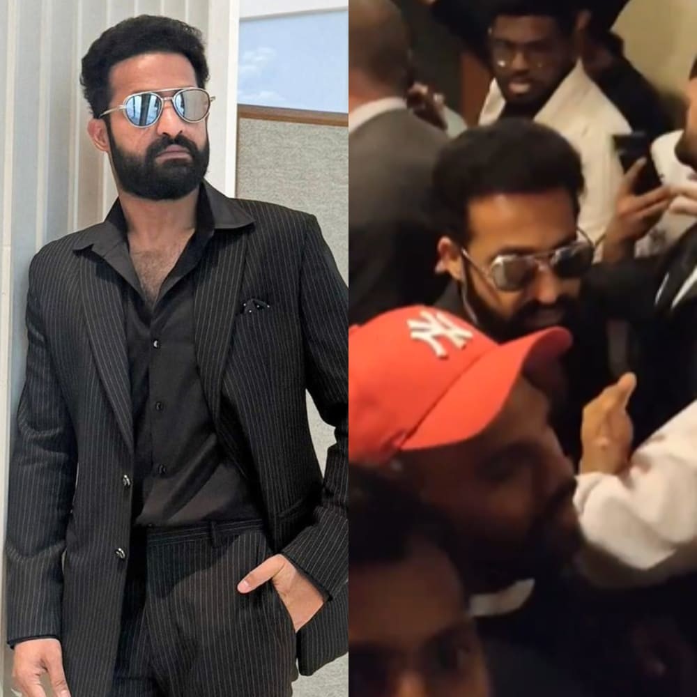 Watch: Jr NTR lashes out at fans after they mob him for photos at RRR live concert in London