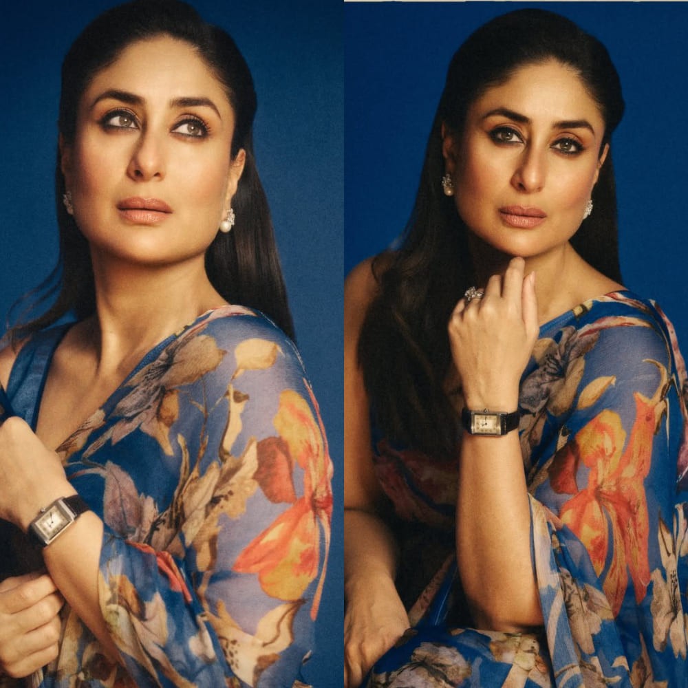 Kareena Kapoor Khan serves Maharani look in Rs 26,500 french chiffon saree at WAVES 2025