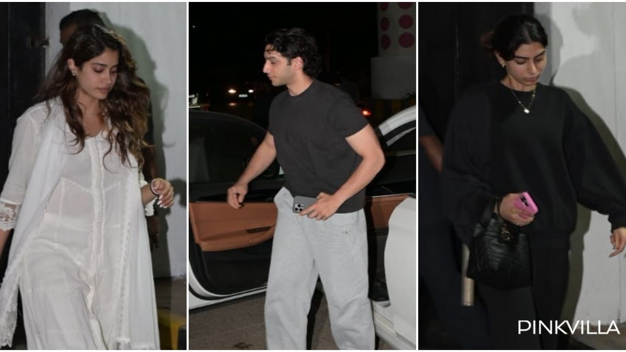 PC: Viral Bhayani 6 Celeb PHOTO Spottings: Vedang Raina joins Khushi Kapoor, Janhvi Kapoor, Anil Kapoor, Boney Kapoor at Nirmal Kapoor's home and more