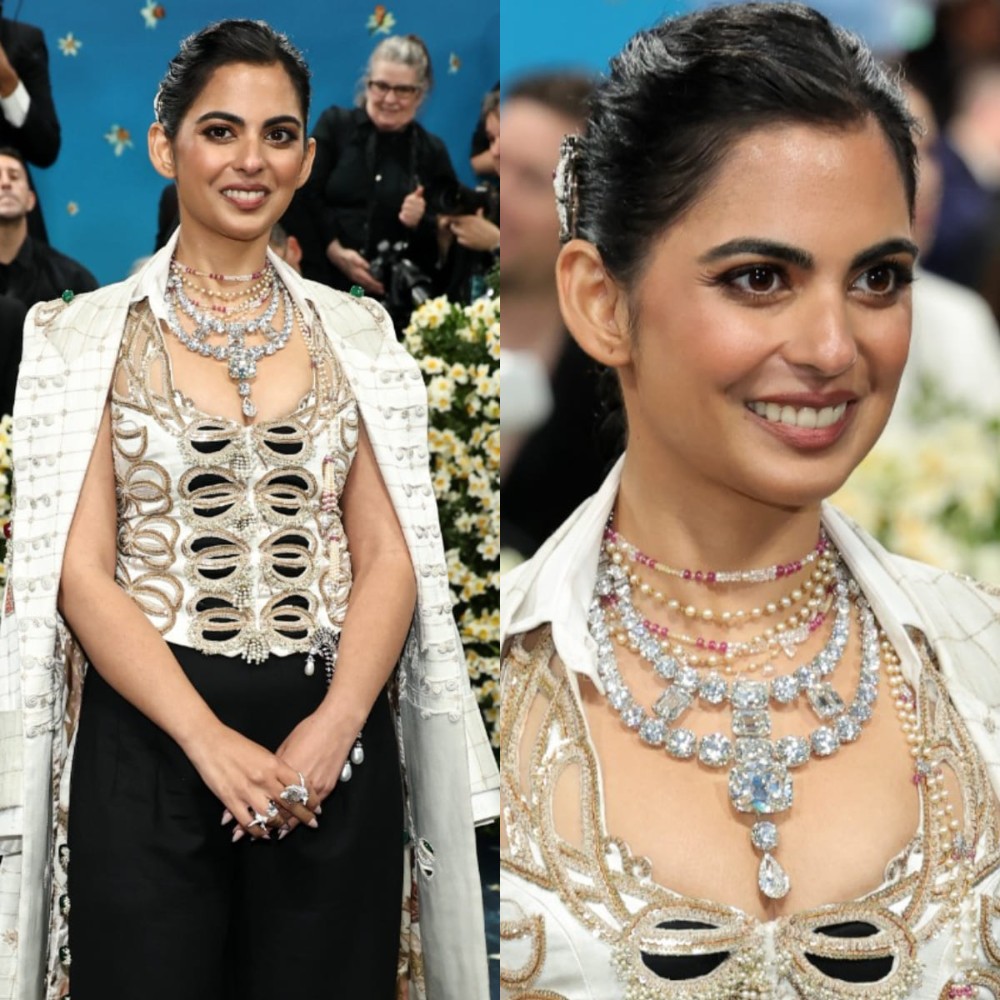 Isha Ambani wears mom Nita Ambani’s ‘khandani’ jewelry to MET Gala 2025