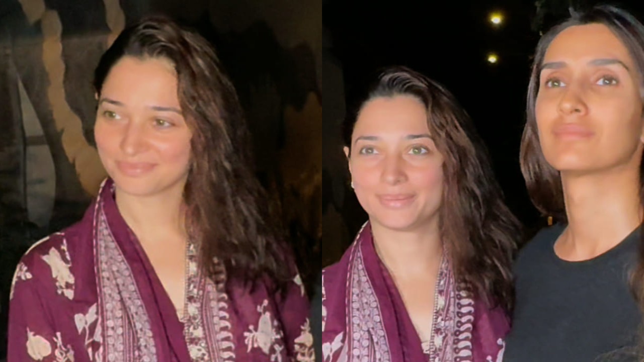 Tamannaah Bhatia wears basic cotton kurta set and totally no makeup for an everyday look (PC: Bablu) Tamannaah Bhatia