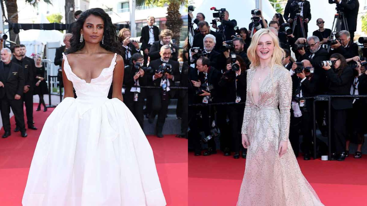 Simone Ashley and Elle Fanning via Getty Images Getty Images
