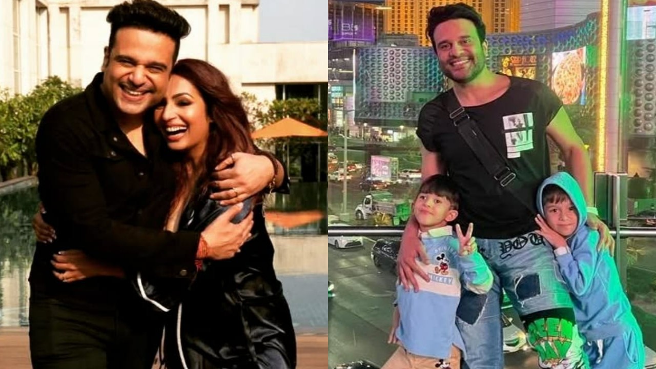 Happy PICS of birthday boy Krushna Abhishek with his family (Pic Credit: Krushna Abhishek Instagram) Krushna Abhishek, Kashmera Shah
