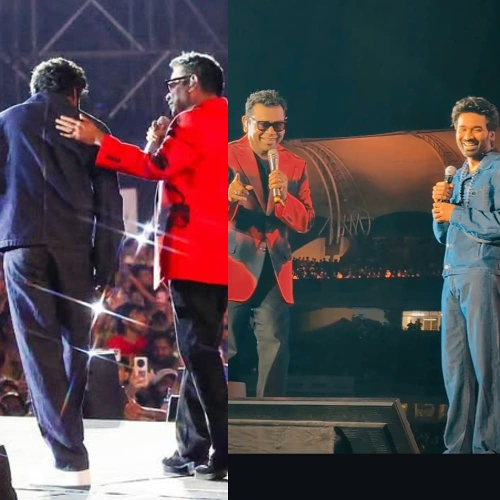 WATCH: Dhanush surprises fans at AR Rahman's Mumbai concert, sings Adangaatha Asuran from Raayan