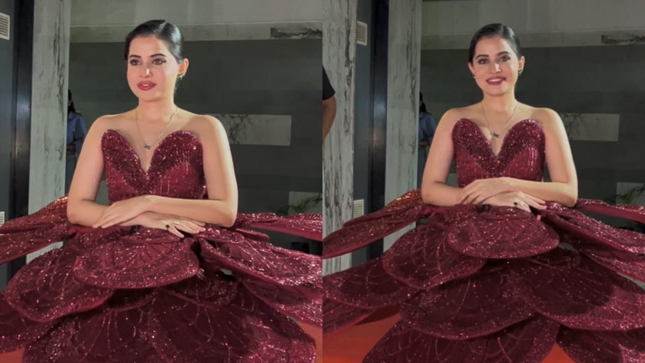 Uorfi Javed reveals her rose mini-dress after visa denial for Cannes Film Festival 2025 and it has a twist (PC: Bablu) Uorfi Javed