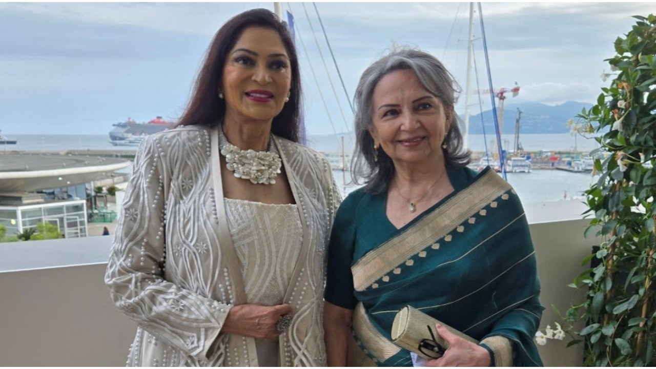‘Mixed emotions coursing…’ Glimpse of moments before Sharmila Tagore and Simi Garewal walked Cannes 2025 red carpet