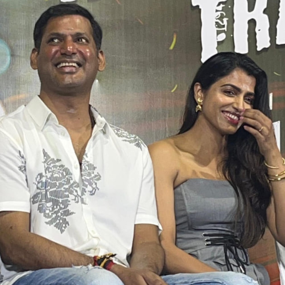 It’s Official: Vishal and Sai Dhanshika can’t stop blushing as they announce their marriage date