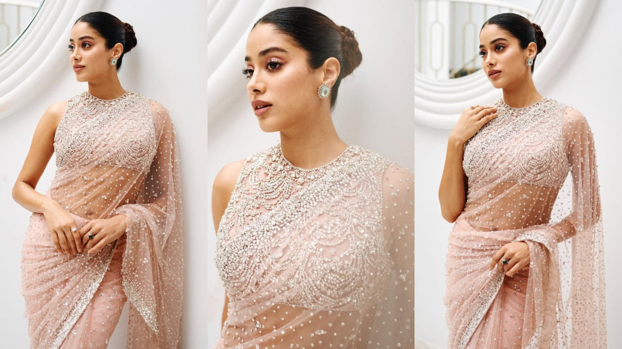 Janhvi Kapoor’s 5 sheer saree blouse designs that are perfect blend of ethnic fashion and glamour. PC: Janhvi Kapoor IG
