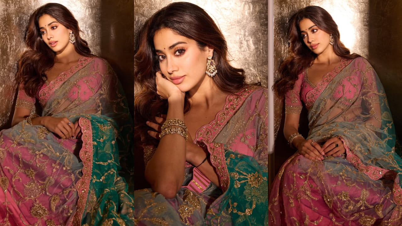Janhvi Kapoor’s 5 sheer saree blouse designs that are perfect blend of ethnic fashion and glamour. PC: Janhvi Kapoor IG