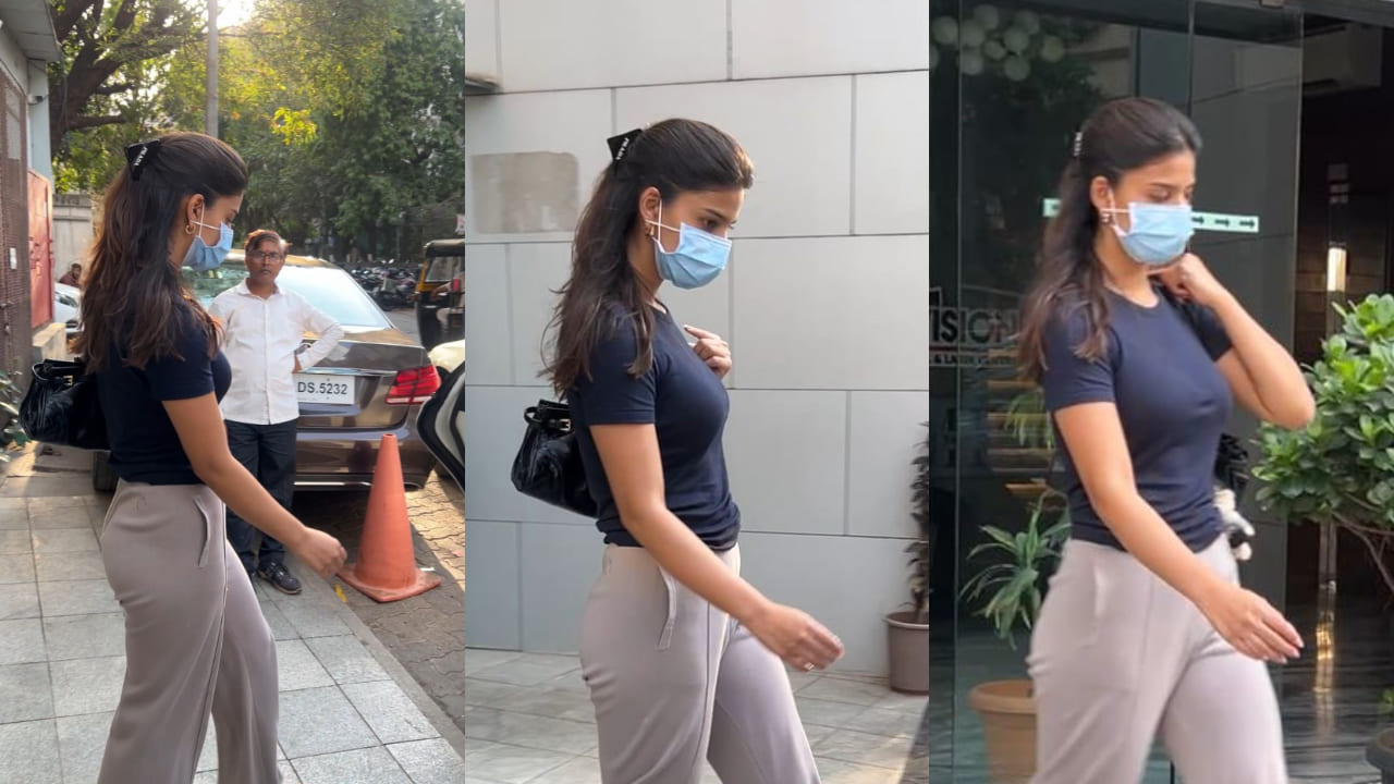 Suhana Khan serves everyday style inspo in black top and wide-leg trousers 