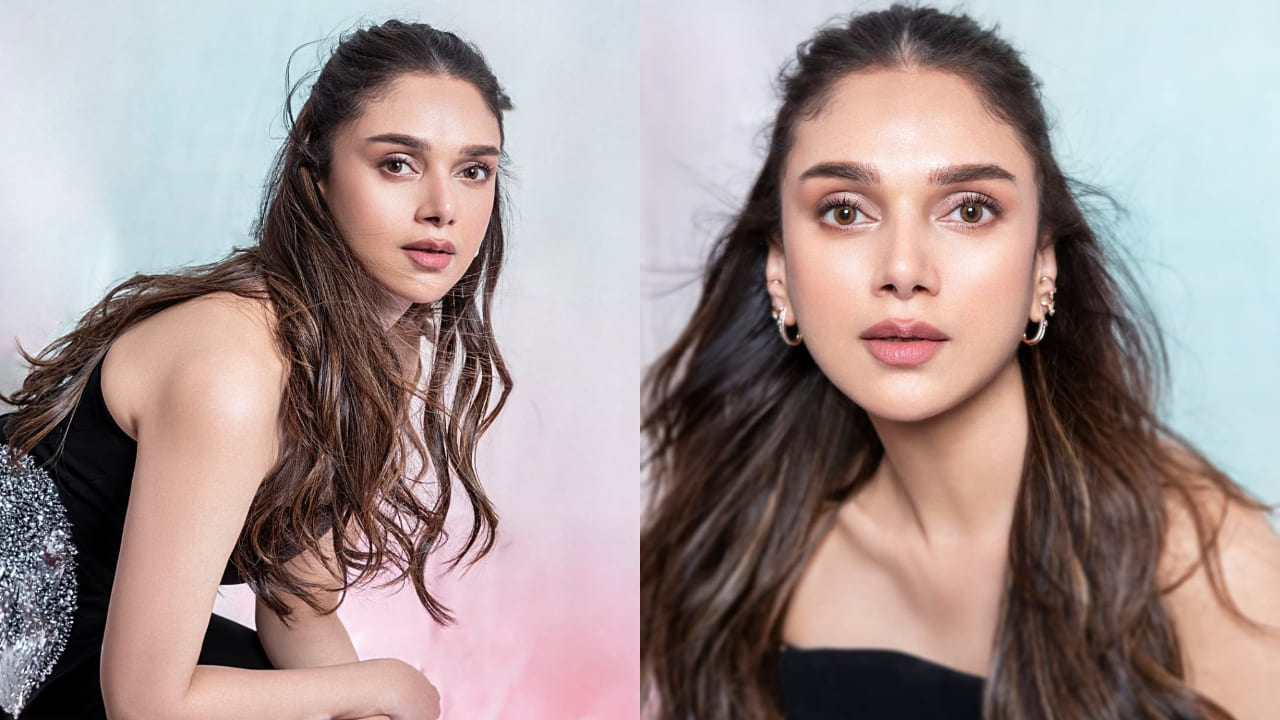 Aditi Rao Hydari pairs Rs 90,000 black peplum top with flared trousers, it’s the ultimate party style COMBO to save ASAP