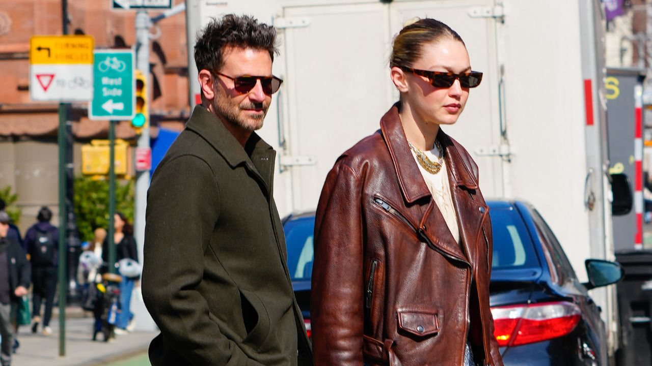Gigi Hadid and Bradley Cooper (via Getty Images)