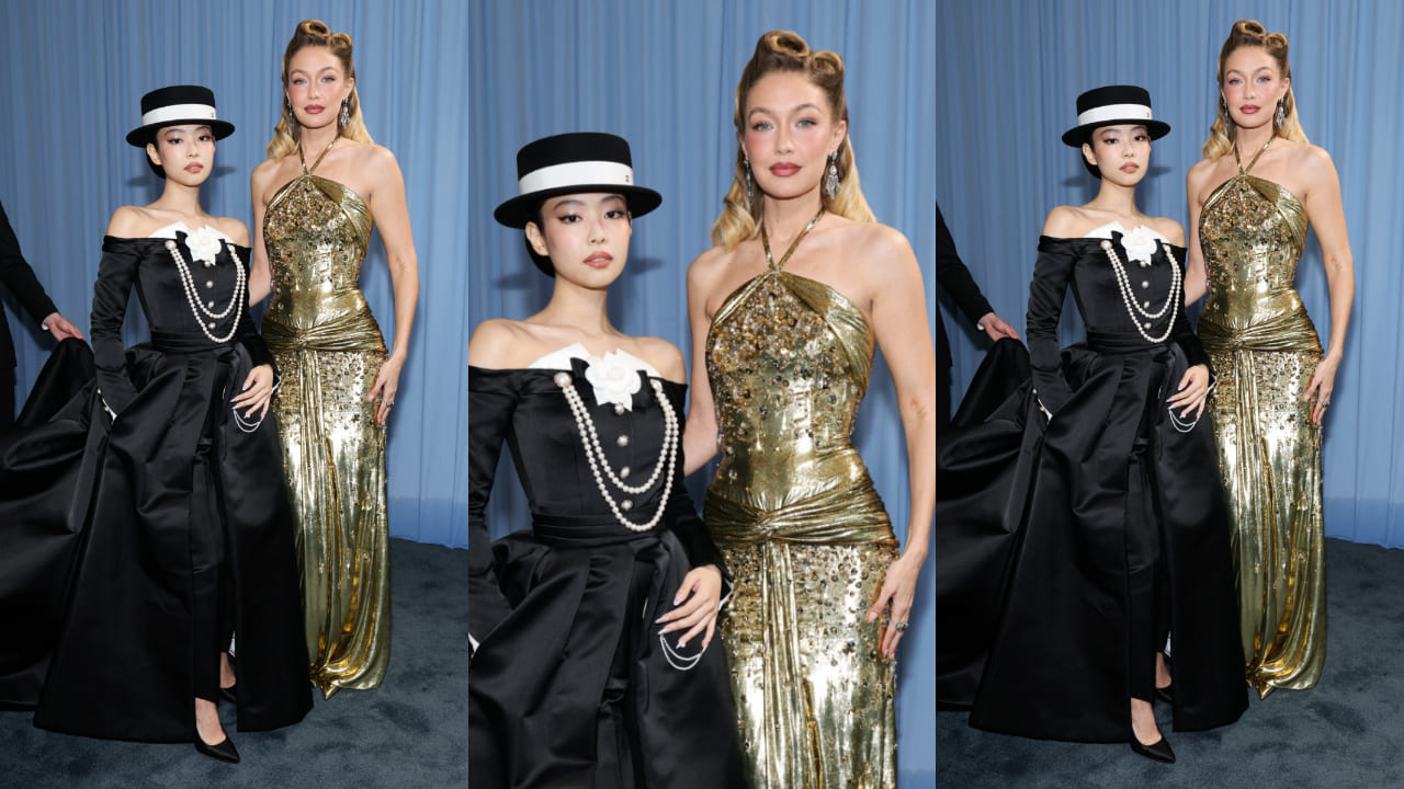 Met Gala 2025: Gigi Hadid opts for victory roll hairstyle, looking vision in gold with custom Miu Miu outfit
