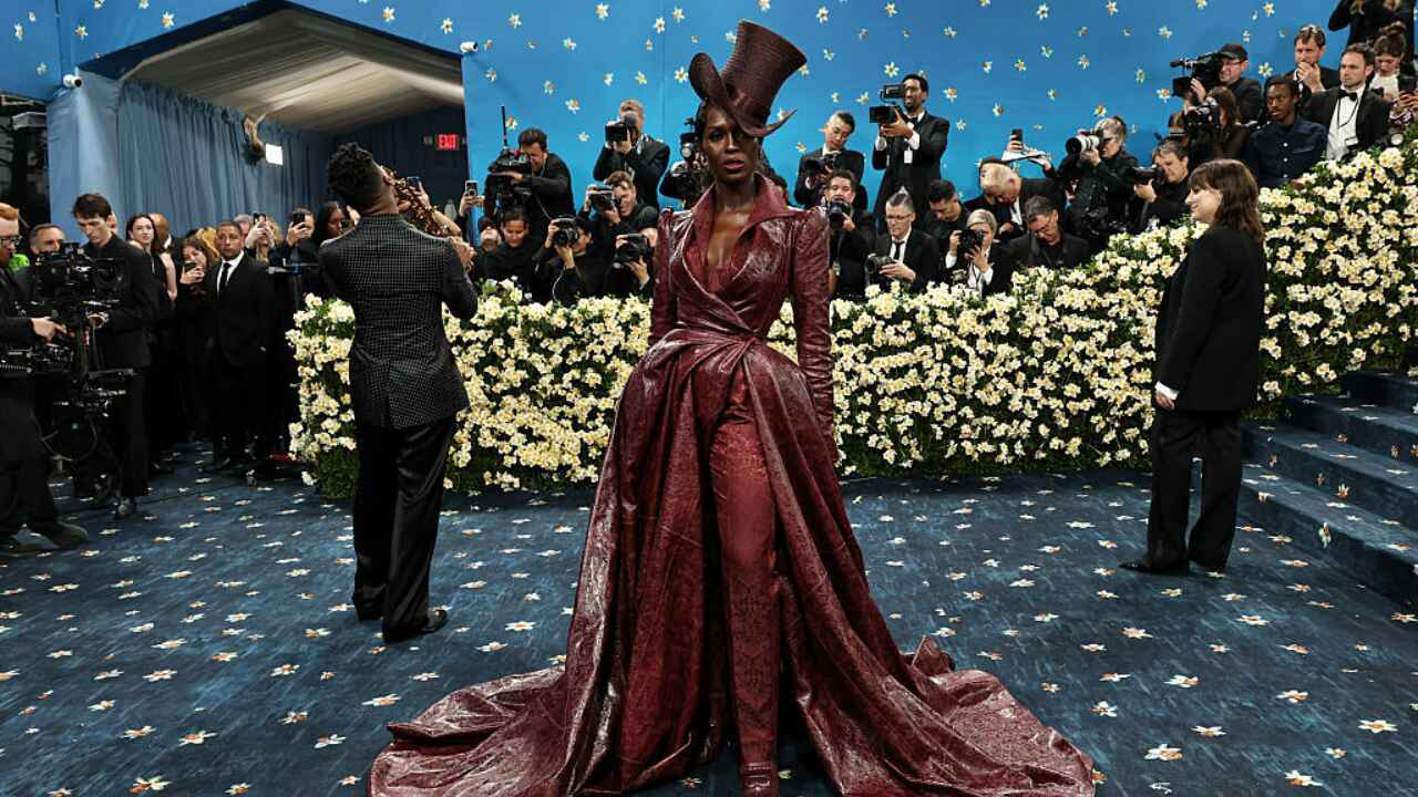 Jodie-Turner Smith on the Met Gala Blue Carpet