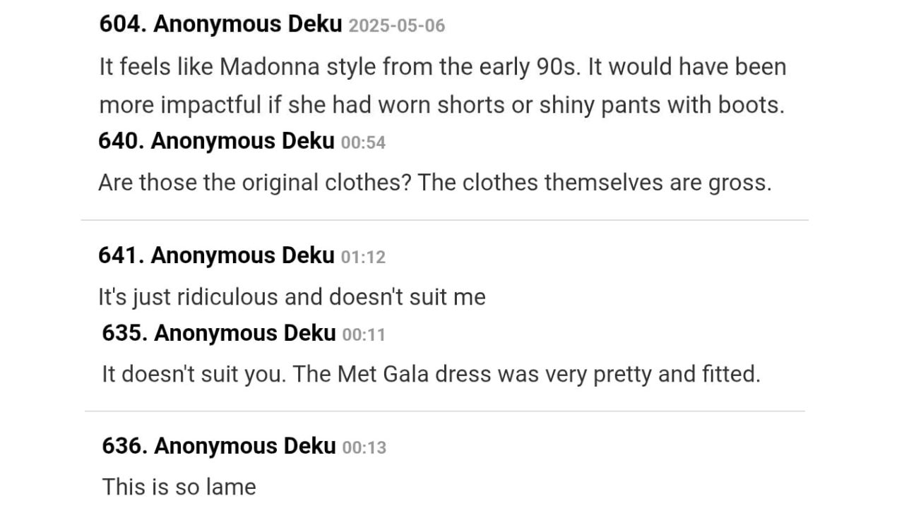 Fan comments