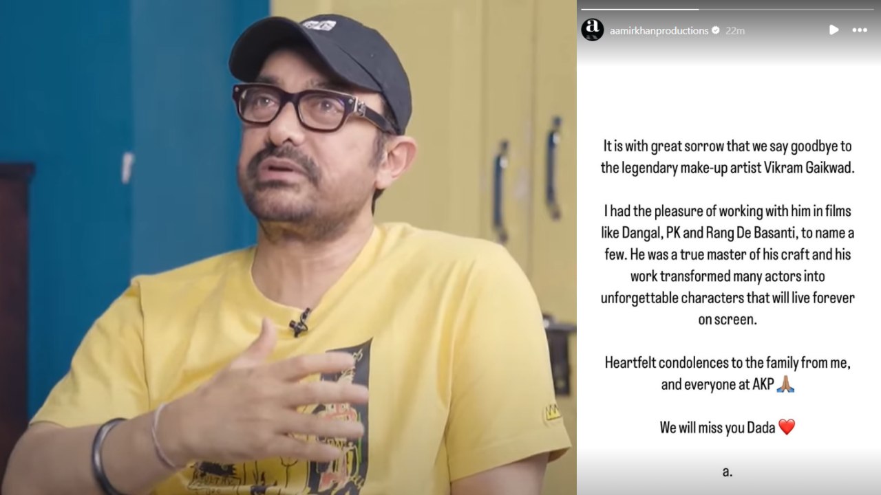 Aamir Khan's note for the late Vikram Gaikwad.