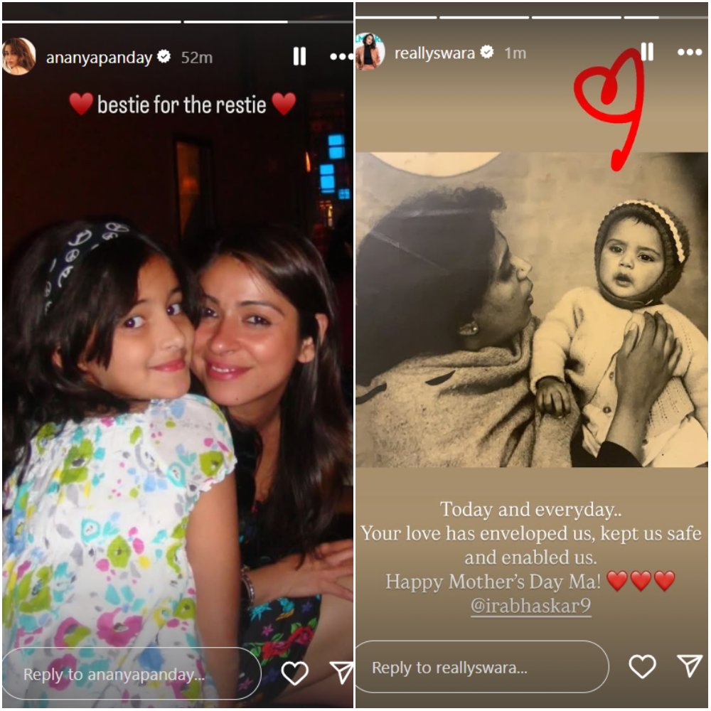 Pic Courtesy: Ananya Panday and Swara Bhasker Instagram