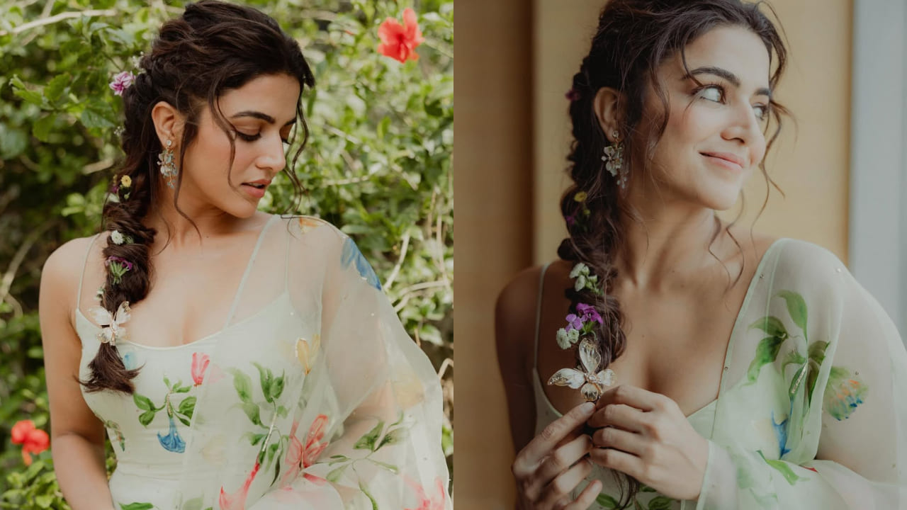 Wamiqa Gabbi looks ethereal in garden-esque hand-painted kurta set worth Rs 68,500. PC: Wamiqa Gabbi IG