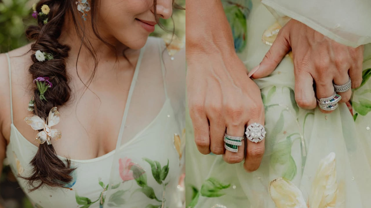 Wamiqa Gabbi looks ethereal in garden-esque hand-painted kurta set worth Rs 68,500. PC: Wamiqa Gabbi IG