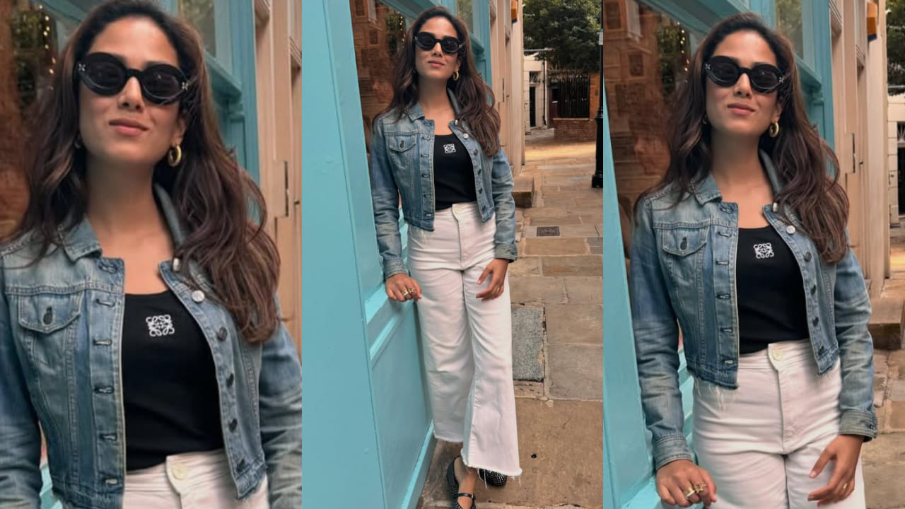 Denim jackets for women: 3 ways to style them like Mira Rajput ft floral embroidery, heart cut-outs. PC: Mira Rajput IG