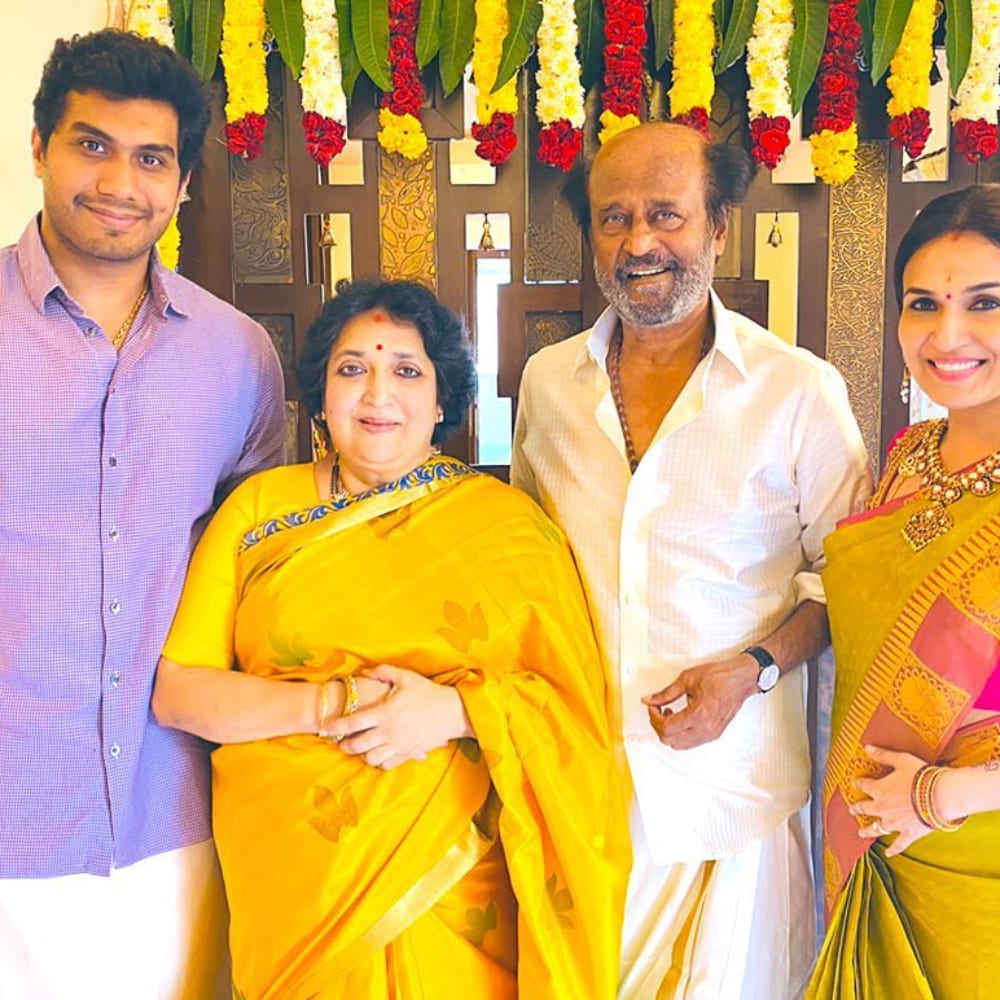 Rajinikanth with family